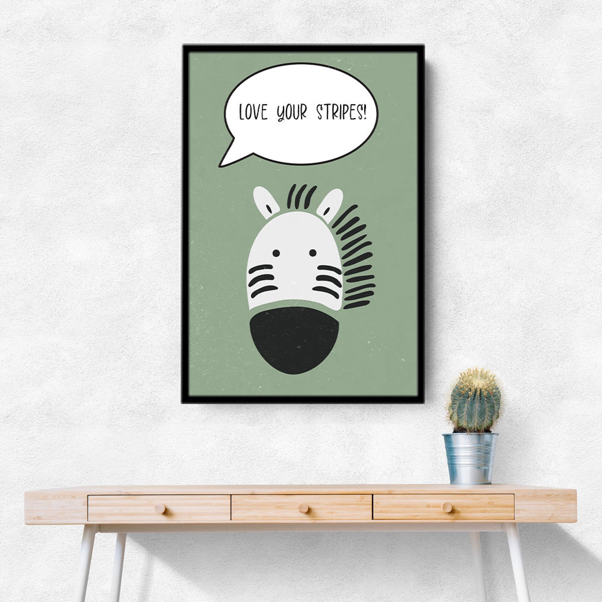 Zebra Nursery Wall Art